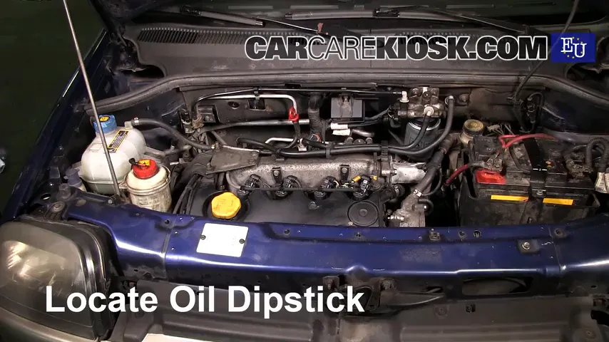 2003 Fiat Doblo Malibu 1.9L 4 Cyl. Diesel Oil Check Oil Level